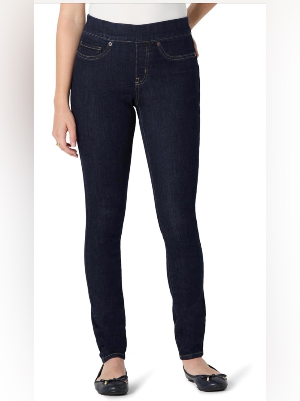 Women's Dark Blue High-Rise Skinny Jeggings